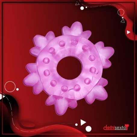 Heavy Cock Ring-Ice Flower CR-006