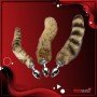 Fox Tail Brown Plated Metal Anal Plugs AD-020