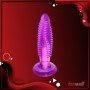 Purple Jelly Anal Vibrating Butt Plug With Suction Cup AD-024