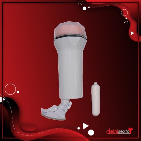 Super Soft Vibrating Male Stroker With Suction MS-048