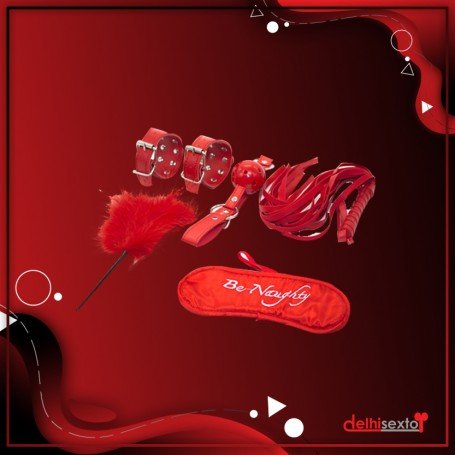 BDSM SEX KIT Bracelet+Whip+Goggles+Feather+Mouth Ball GagBDSM-001