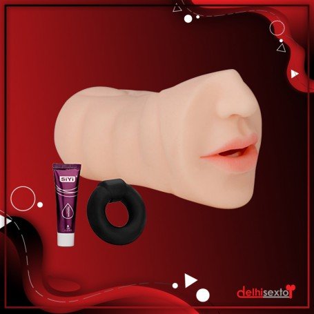 Oral Silicone Portable Male Masturbator MMT-022