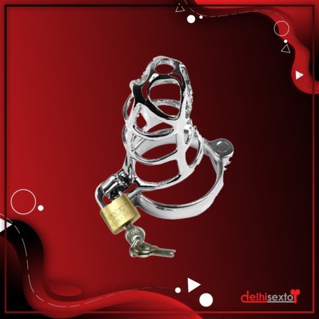 Chastity Steel Lock Device for Men BDSM-010