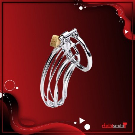 Stainless Steel Iron Wire Male Chastity Lock BDSM-016