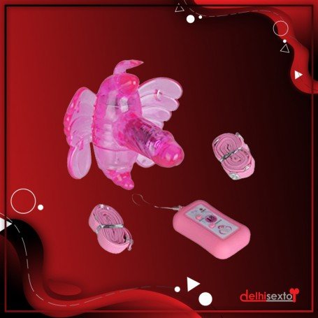 Butterfly Remote Control Strap On Vibrator SO-009